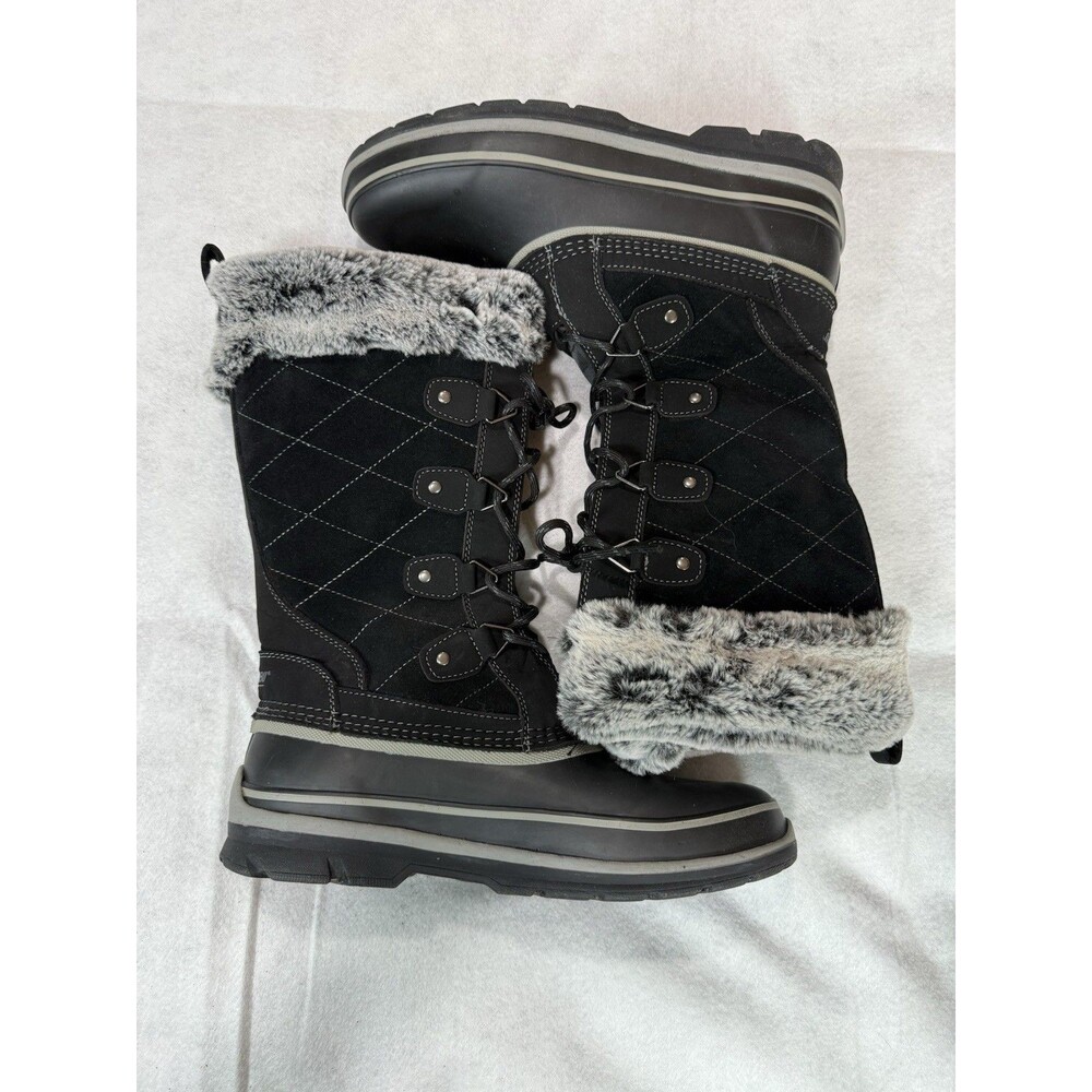 Womens Khombu Winter Boots Black Size 10